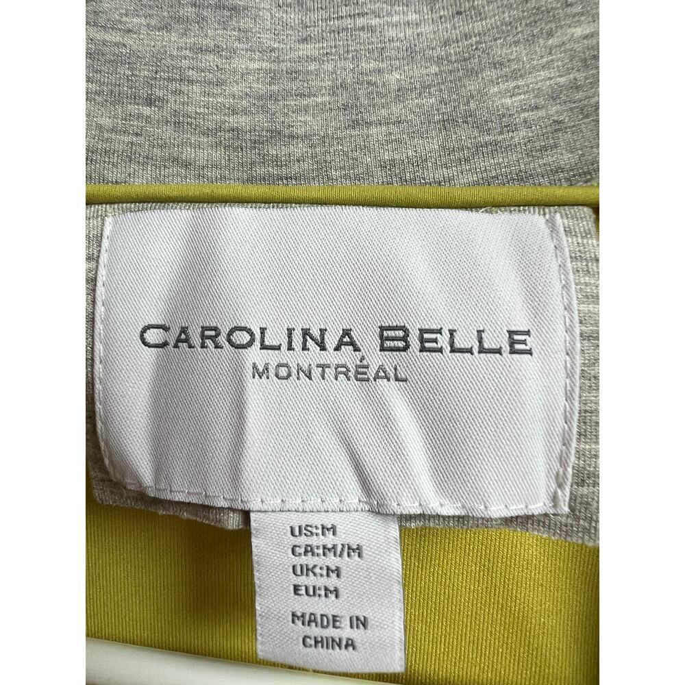 Carolina Belle Montreal Long Gray Duster Coatigan Gray Yellow Medium - Picture 2 of 10